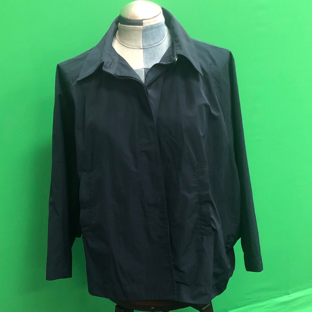 Dark Navy WHYCI MILANO Women’s Lightweight Jacket Sz 46